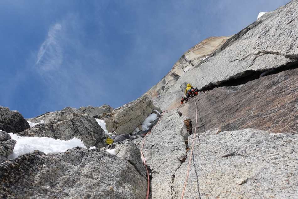 Tom Livingstone y Gasper Pintar, apertura en Mt. Dickey, Alaska. Foto: Tom Livingstone