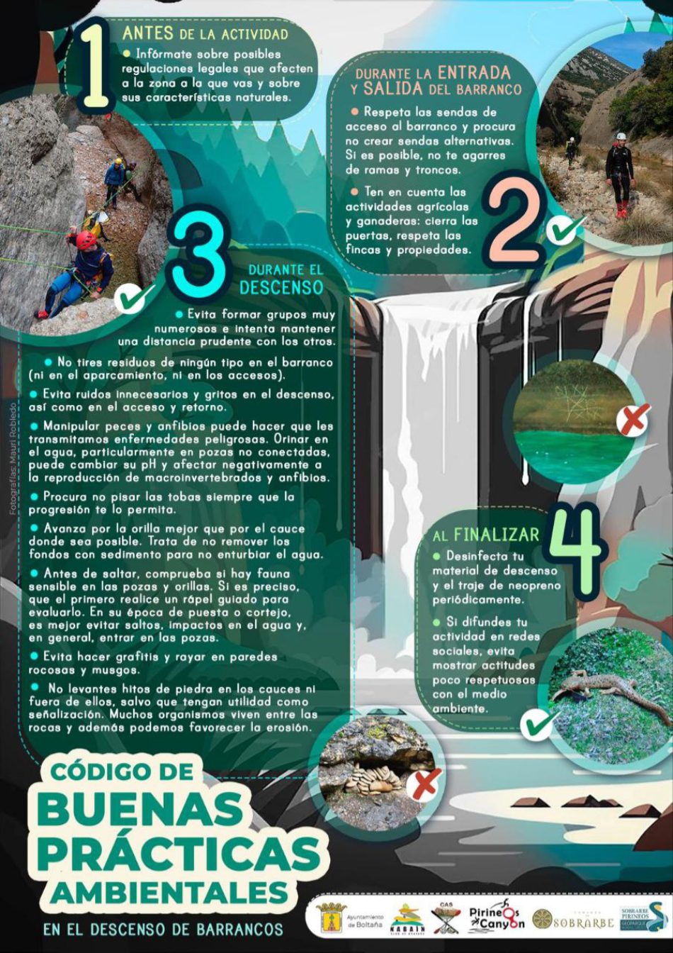 Barranquismo, Consejos, Pirineos