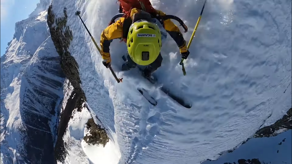 Vídeo, Esquí extremo, Freeride, Paul Bonhomme, Alpes, Les Cornes de Loriaz, Mont Blanc,  L'aige blanc