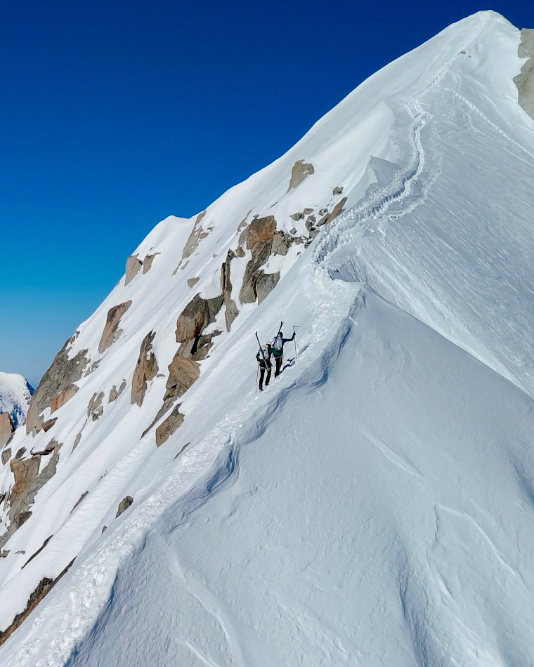Alpes, Alpinismo, Benjamin Védrines, Nicolas Jean, Esquí, Mont Blanc
