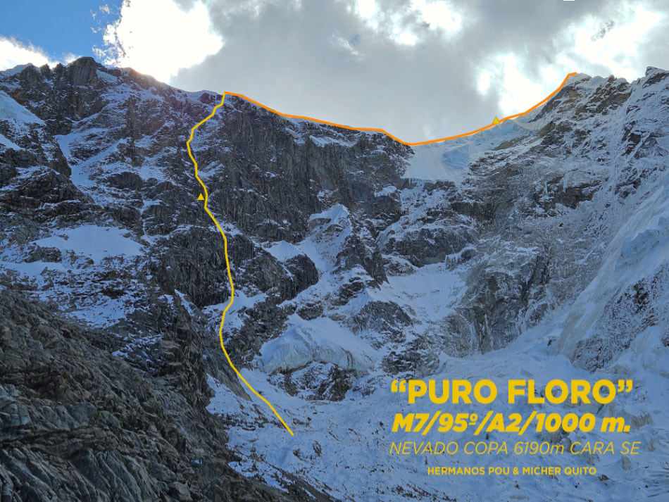 Andes, Andinismo, Alpinismo, Iker Pou, Eneko Pou, Puro Floro, Copa, Cordillera Blanca