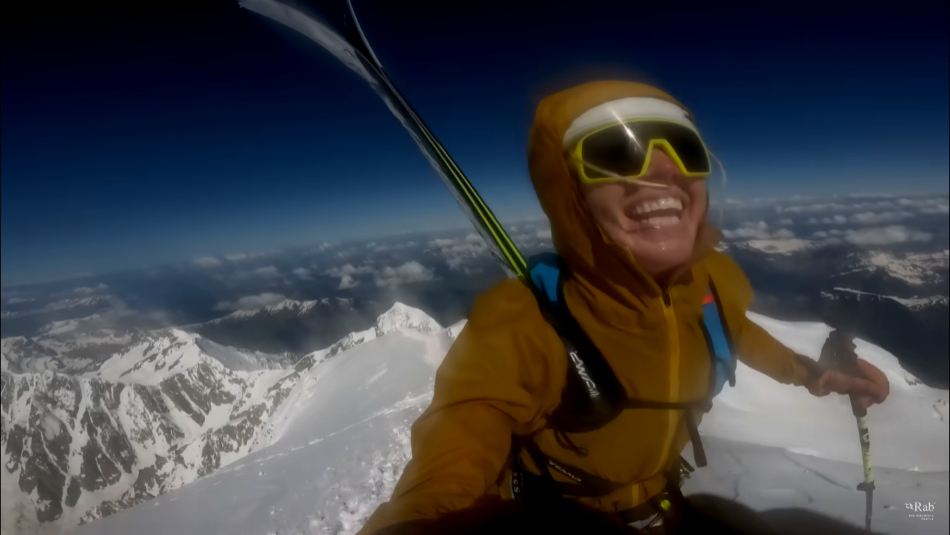 Anna DeMonte, Mont Blanc, Esquí, FKT