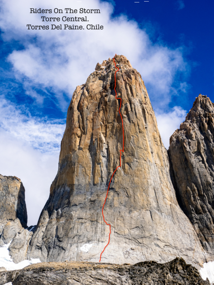 Patagonia, Torres del Paine, Riders on the storm, Kurt Albert, Wolfgang Güllich, Rubén Pérez Ino, Alex Kammerlander, Julen Berrueko