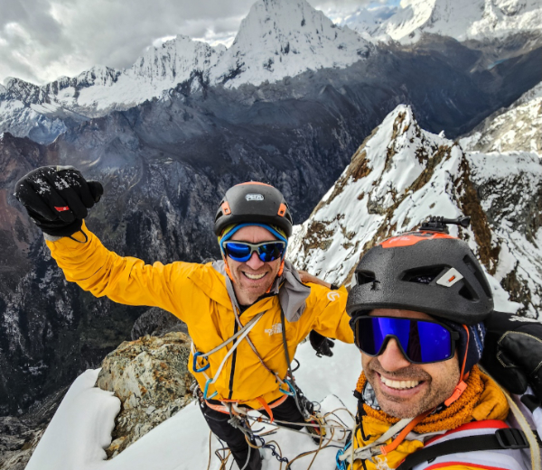 Los hermanos Pou, posible apertura en el Nevado Churup, Cordillera Blanca