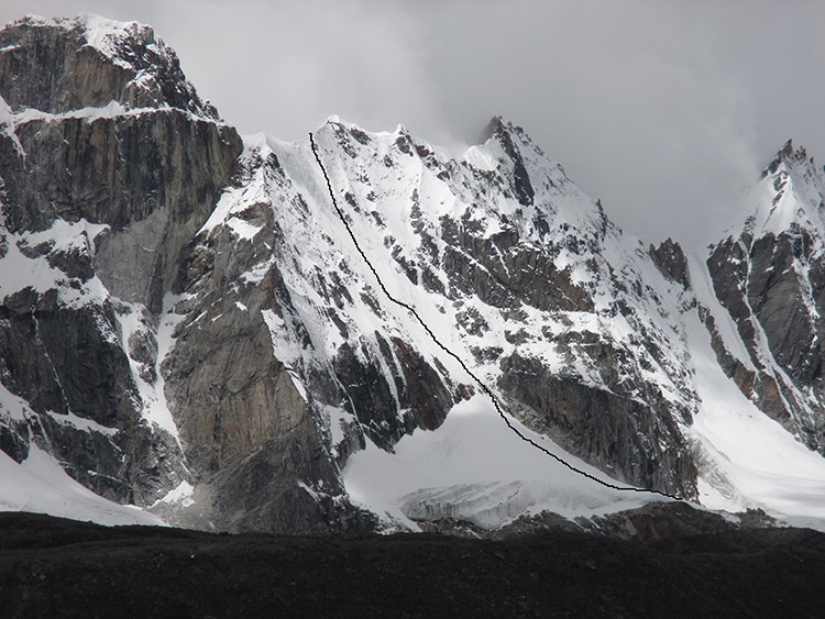 La ruta de Joao García y Ángel Luis Salamanca en el seismil virgen de Nepal