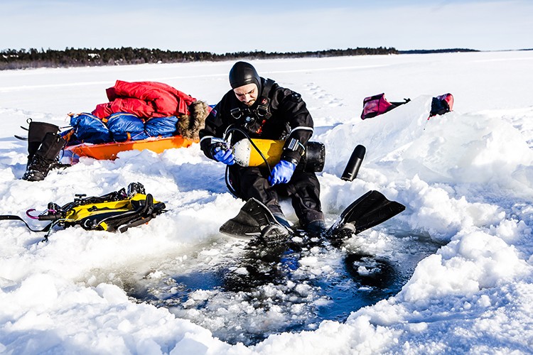 De la pulka al hielo en el Lago Inari