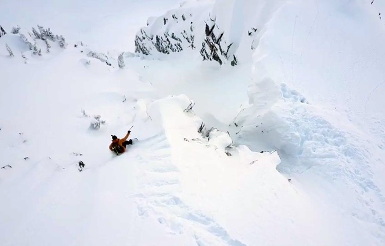 Xavier De Le Rue, snowboard de montaña en Canadá