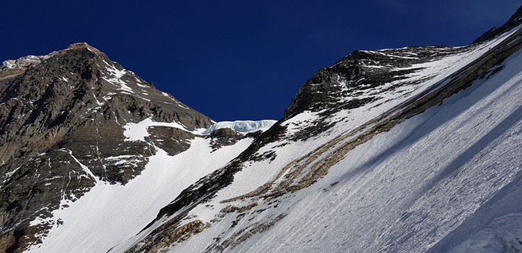 Collado Sur, subiendo por la pared del Lhotse