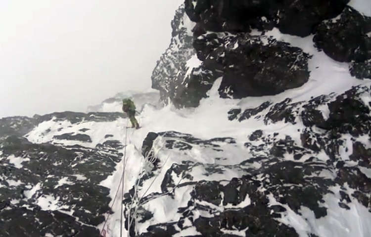 Denis Urubko y Adam Bielecki, en el K2. Foto: Denis Urubko