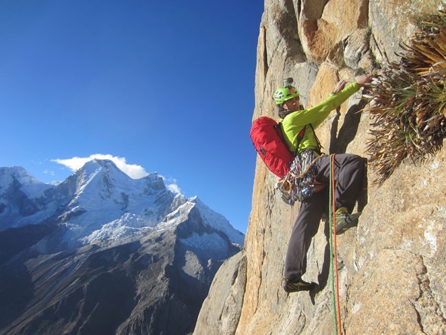 Álvaro Lafuente, escalada alpina en Perú