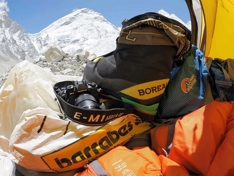 Tienda campo base de Javier Gimeno en el Everest