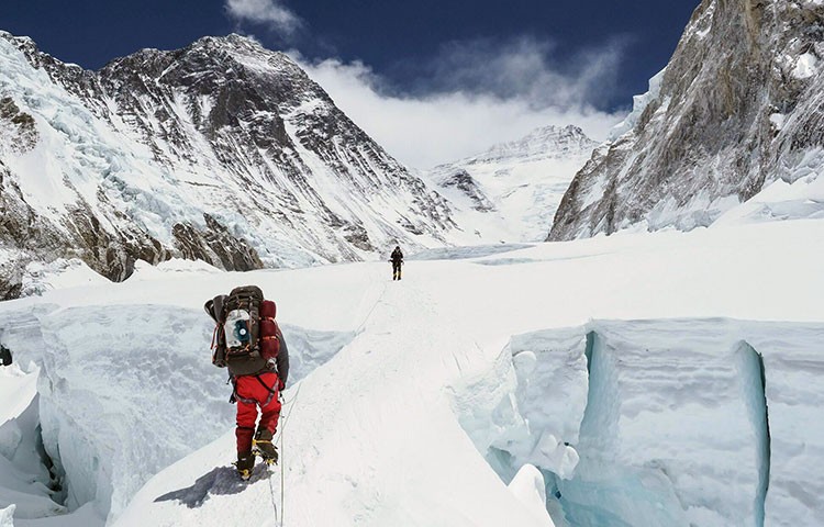 Javier Camacho, cima en el Everest. Foto: Javier Camacho