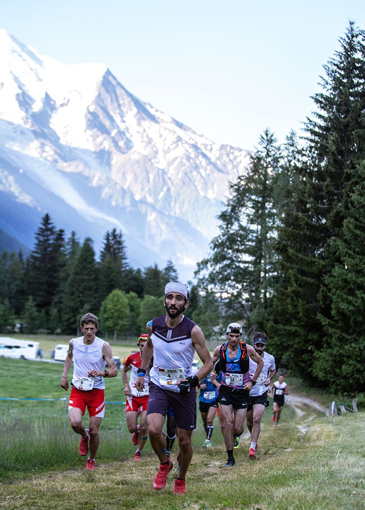 Aritz Egea, hace 2 semanas en la Marathon du Mont blanc. Foto: Martina Valmassoi