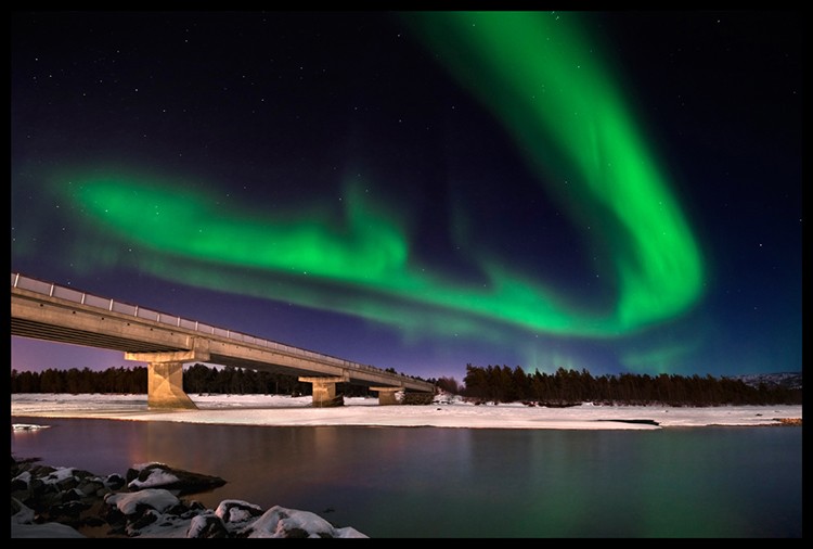 Aurora Boreal en Alta, Noruega. Foto: Javier Camacho