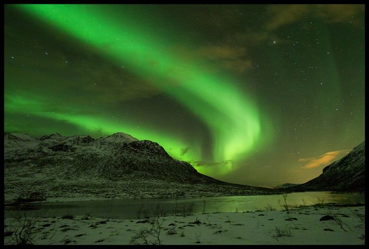El casi sobrenatural espectáculo de las Luces del Norte. Foto: Javier Camacho