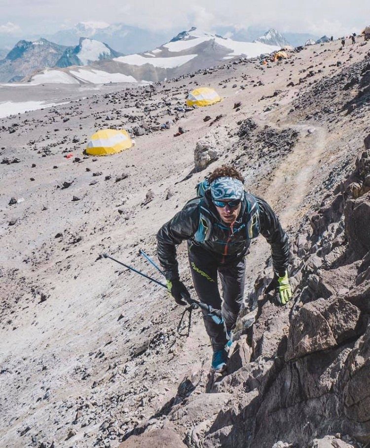 Martin Zhor, tiempo más rápido a cima Aconcagua. Foto: Emma Svensson, FB Martin Zhor