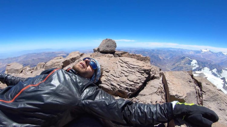 Martin Zhor, tiempo más rápido a cima Aconcagua. Foto: Emma Svensson