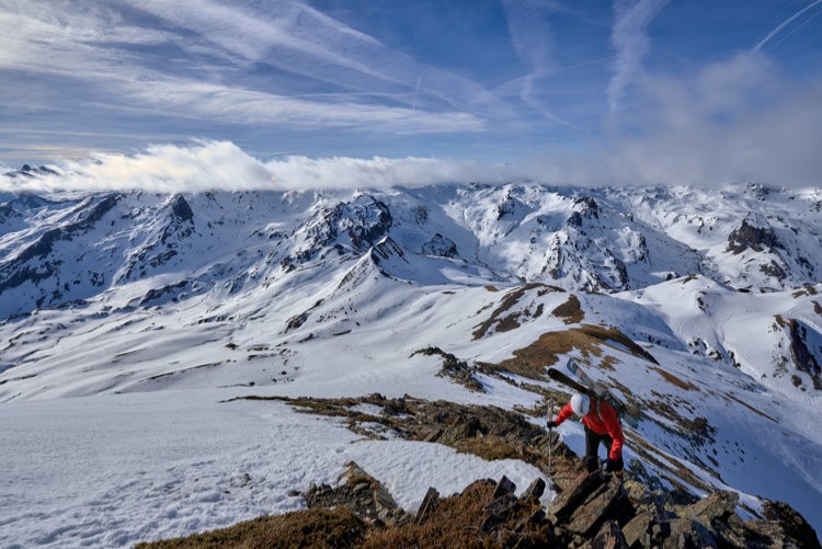 Peyreguet, esquí de travesía. Foto: Fernando Guevara