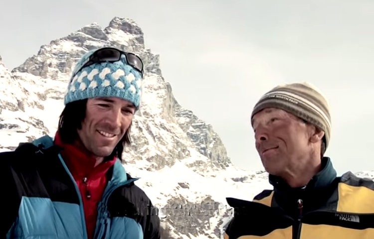 Hervé y Marco Barmasse. Una historia de amor por la montaña y la familia. Foto: H. Barmasse