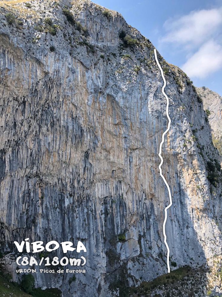 Víbora, nueva vía en Picos para los Pou y Kico Cerdá. Foto: Hermanos Pou