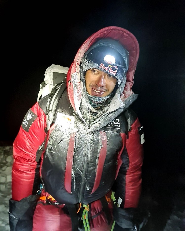 Nirmal Purja, en el K2 invernal. Foto: Nirmal Purja, Nims