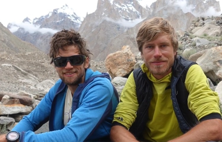 Martin Sieberer y Simon Messner en el Black Tooth. Foto: Messner y Sieberer
