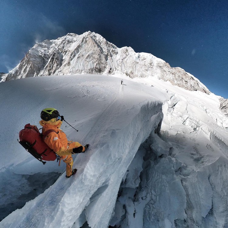 David Goettler, aclimatando en el Everest. Foto: FB David Goettler