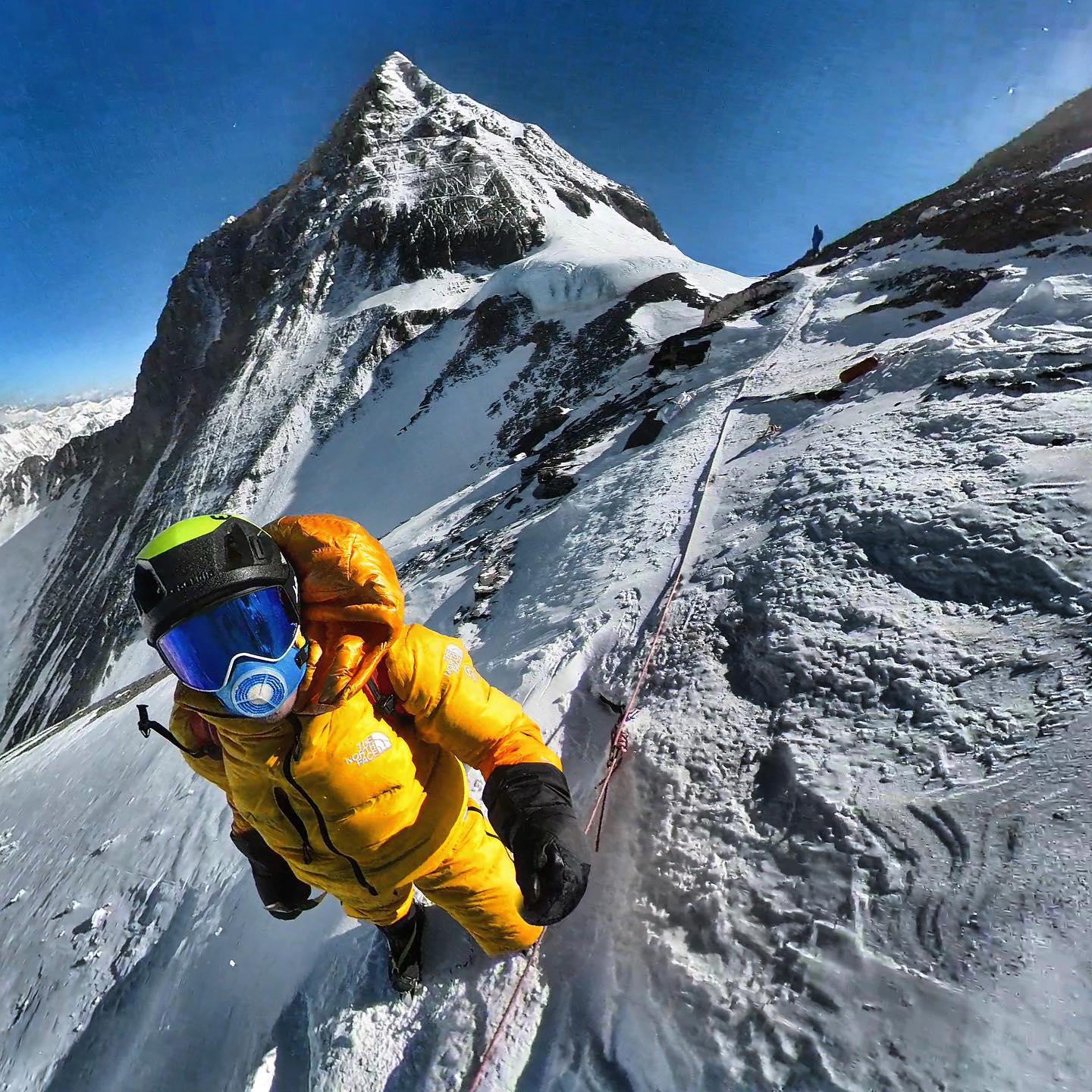 David Goettler, bajo el Collado Sur del Everest. Foto: FB David Goettler