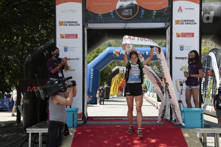 Cristina Trujillo, vencedora en la Maratón del Aneto. Foto: Javier Melero
