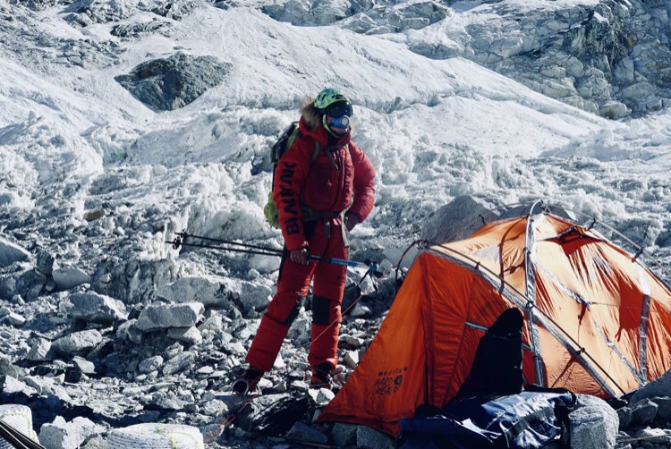 Campo base de Jost Kobusch en Everest invernal. Foto: Jost Kobusch