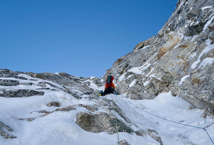 Paul Ramsden y Tim Miller, The Phantom Line, Jugal Spire. Foto: Paul Ramsden