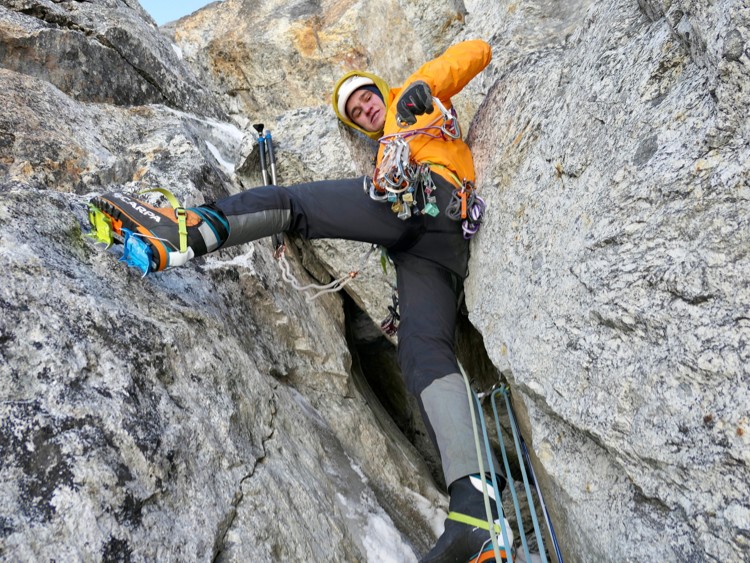 Paul Ramsden y Tim Miller, The Phantom Line, Jugal Spire. Foto: Paul Ramsden