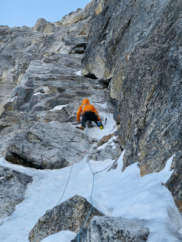 Paul Ramsden y Tim Miller, The Phantom Line, Jugal Spire. Foto: Paul Ramsden