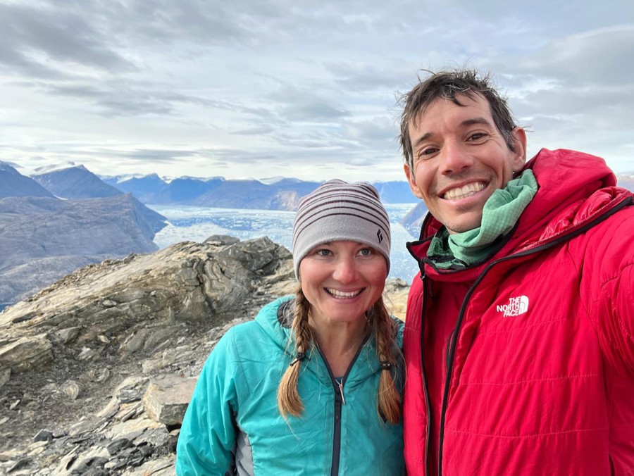 Hazel Findlay y Alex Honnold, en su aventura groenlandesa. Foto: Honnold-Findlay, Natgeo