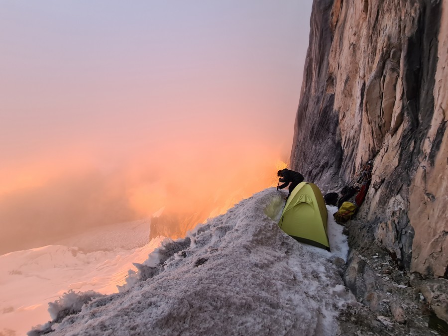 Ànima Corall, nueva vía de Bru Busom y Marc Toralles en Siula Grande. Foto: Toralles-Busom