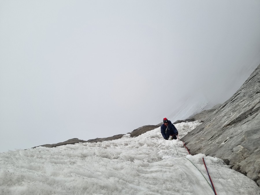 Ànima Corall, nueva vía de Bru Busom y Marc Toralles en Siula Grande. Foto: Toralles-Busom