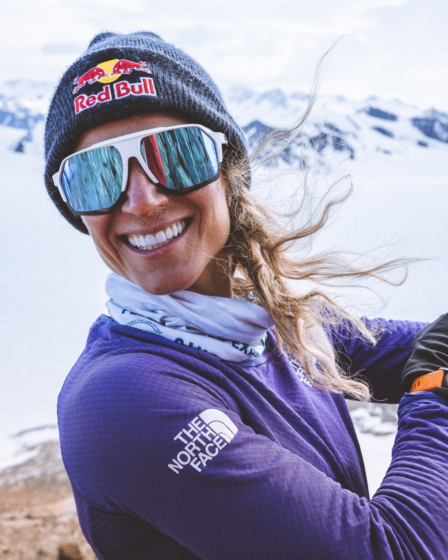 Fernanda Maciel en el monte Vinson. Foto: Jordan Manoukian / Red Bull Content Pool
