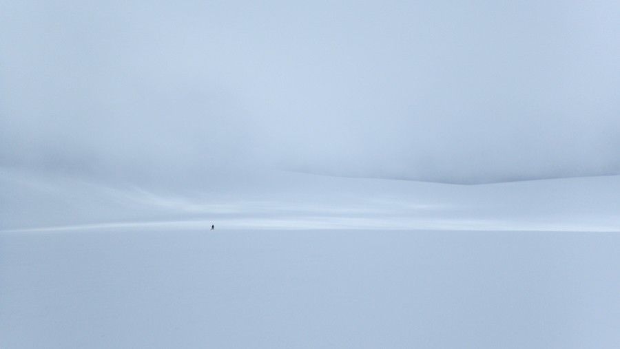En el plateau del glaciar Jostedalsbreen. Foto: Col. José Mijares