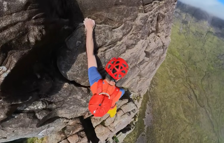 Dave MacLeod en Cioch Nose. Foto: Dave MacLeod