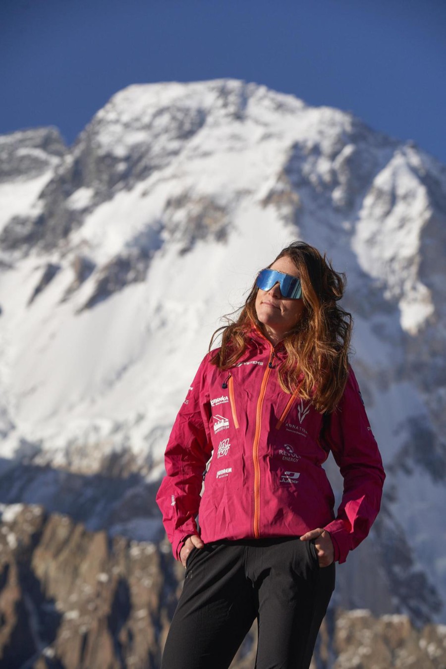 Anna Tybor, bajo el Broad Peak. Foto: FB Anna Tybor