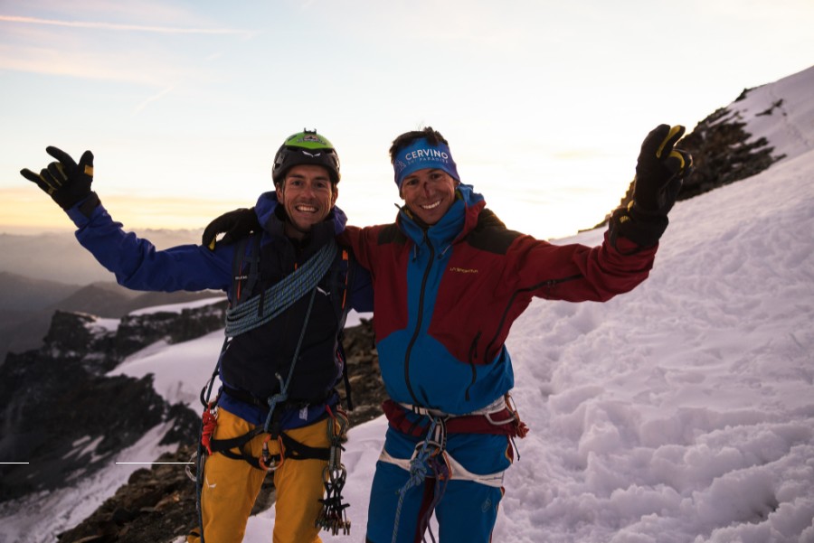 Cazzanelli y Ghezza, apertura en Breithorn. Foto: La Sportiva