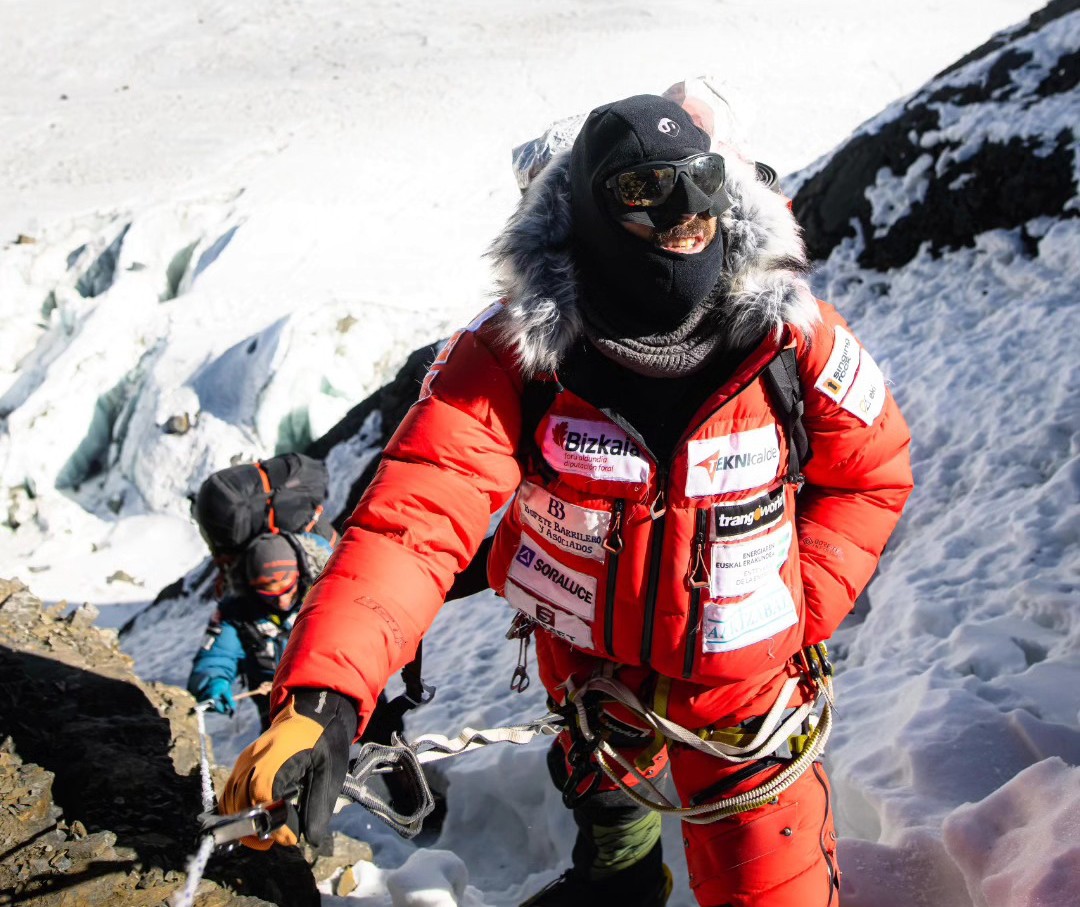 Alex Txikon, en la última rotación en el Annapurna. Foto: Col. Alex Txikon