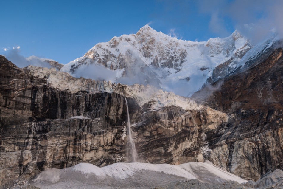 Cara sureste del Jannu, desde cerca del campo base del Khanchenjunga. Foto: Javier Camacho