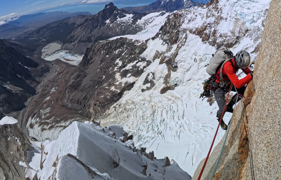 Toralles, Mulero, Martín, Filo Sureste Cerro Torre. Foto: Col. Marc Toralles