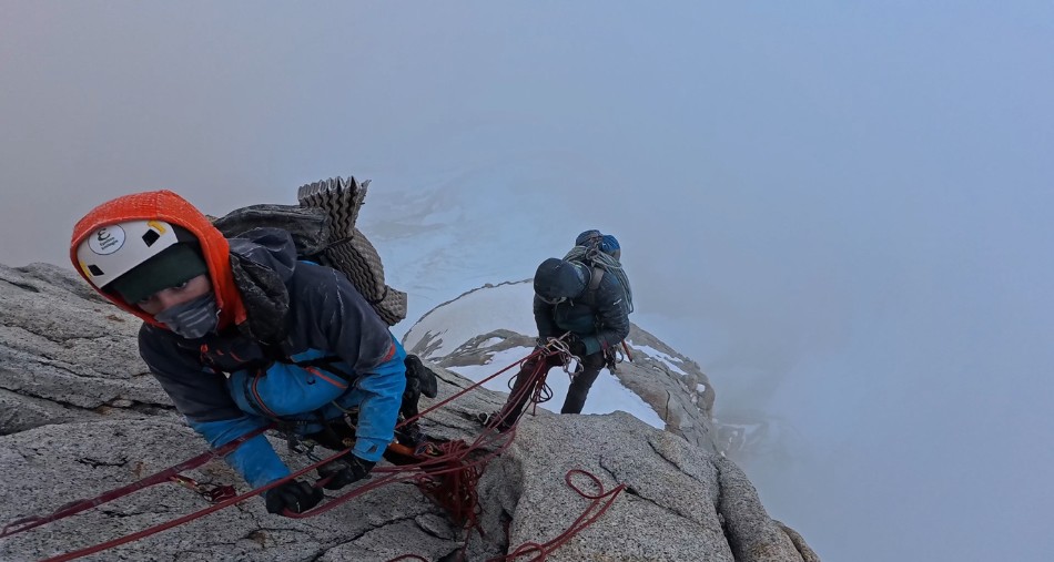 En el descenso. Foto: Col. Marc Toralles