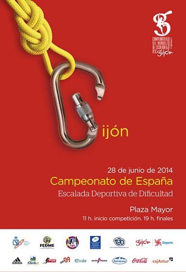 Sábado 28 de junio, Plaza Mayor de Gijón, Campeonato de España de Escalada de dificultad