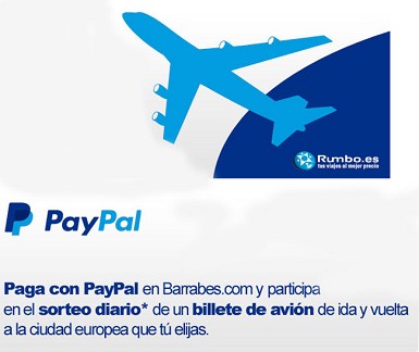 Barrabes sortea 50 vuelos de ida y vuelta a la ciudad europea elegida por cada ganador, en colaboración con Paypal y Rumbo