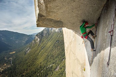 Jorg Verhoeven escala en libre The Nose, el Capitan, Yosemite; 4º ascenso, 1º no estadounidense