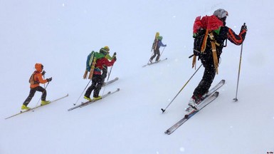 Sigue la Copa Norte de esquí de travesía; disputada la Ski Race Cuitu Negru, en Valgrande-Pajares