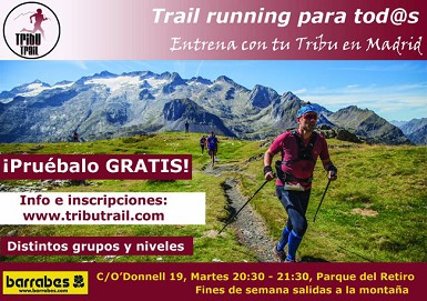 Tribu Trail: entrena en grupo para carreras por montaña en Madrid, de la mano de Trail2Heaven y Barrabes